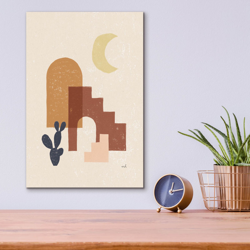 «Desert Arches 1» par Moira Hershey, art mural en verre acrylique, H 16 po x l 12 po x P 0,13 po