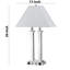 Lampe de table en acier brossé 26 po Threadgill