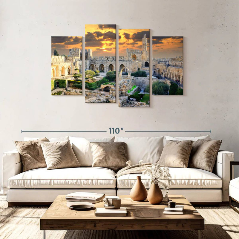 Hannes Tower Of David, 48" H x 75" W