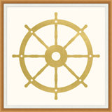 Gold Leaf Wheel Painting