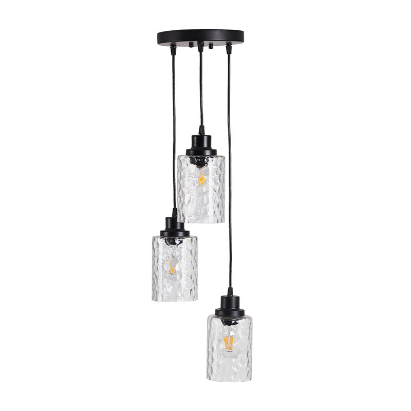 Cheltenham 3 - Light Clear Geometric Pendant