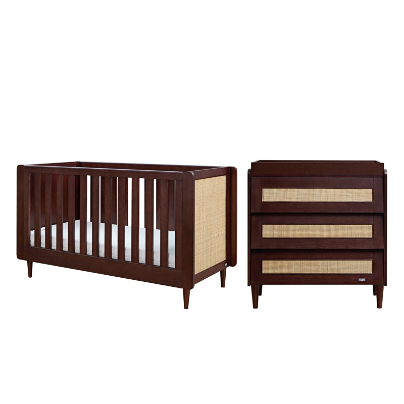 Tutti Bambini Japandi 2pc Room Set, Warm Walnut