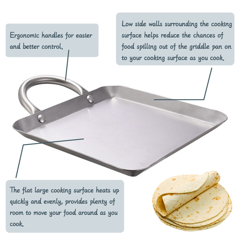 8'' Stainless Steel Griddle