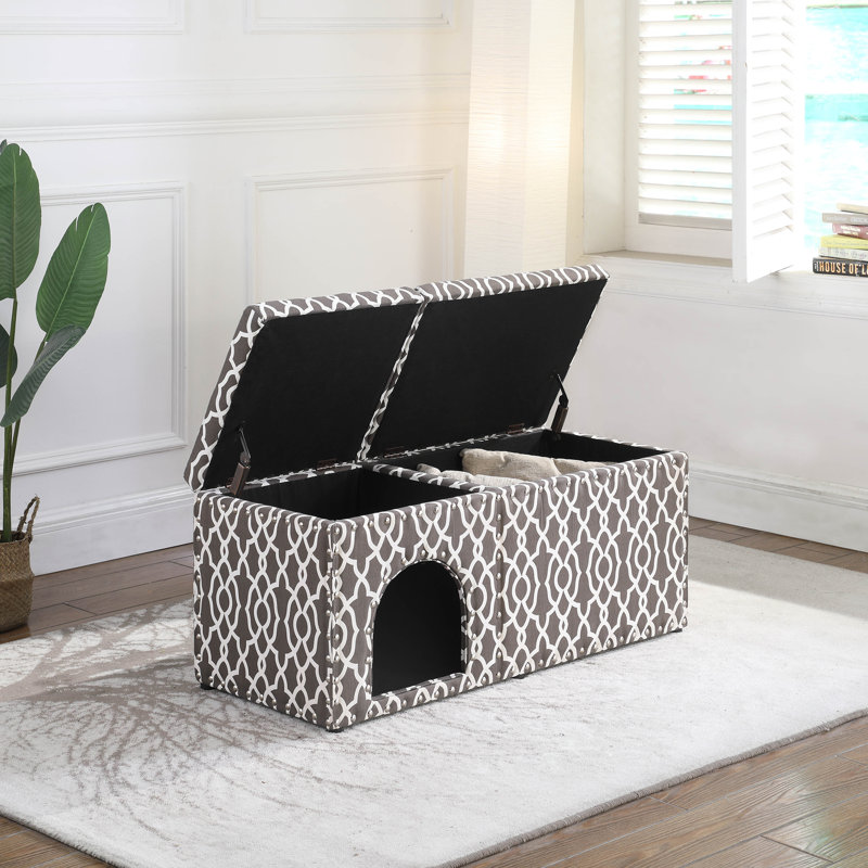 Banc de rangement rembourré Rademacher, Gris fumée
