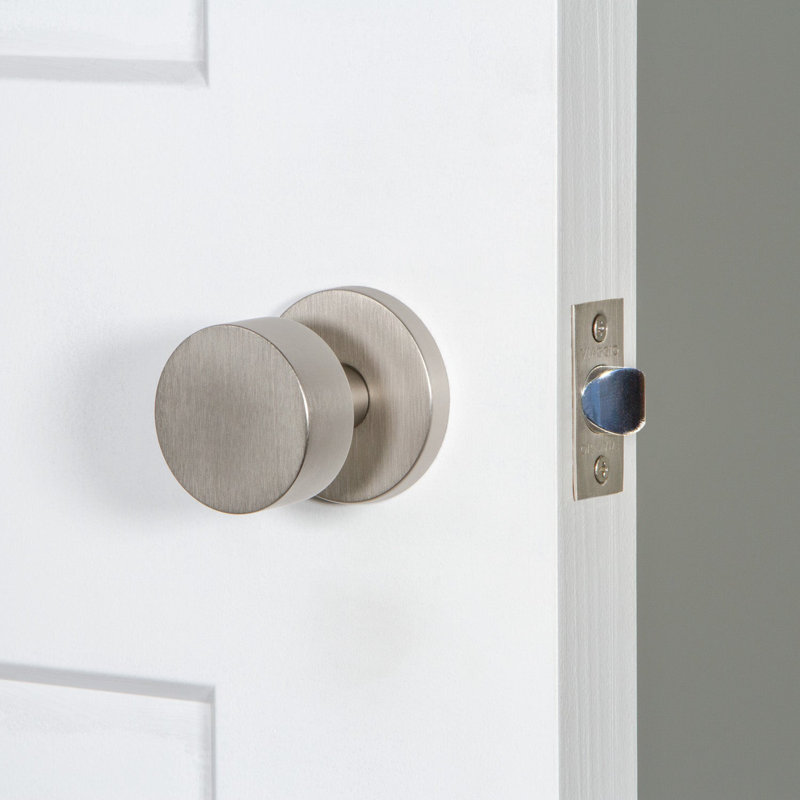 Viaggio Circolo Rosette Privacy (Bed & Bath) with Circolo Knob, Satin Nickel