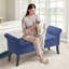 Banc rembourré avec repose-pieds, repose-pieds moderne en coton et lin, tabouret rectangulaire pour la chambre à coucher du salon-1827386941