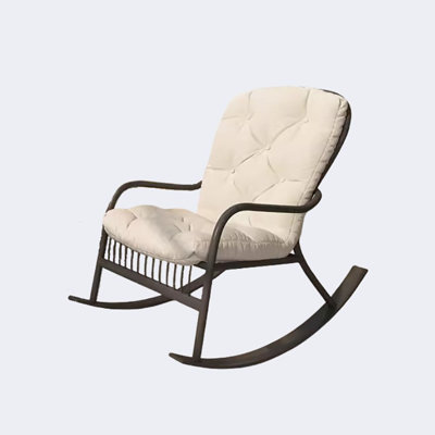 Nordic Casual Elegant Rocking Chair Metal Rocking Chair