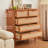 Rattan plaited simple storage drawer cabinet