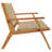 Wood, Rope Medium Ergonomic Outdoor Bench Rectangular-1254256711