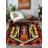 Menasa Collection Digital Print Cotton-Polyester Colorful Moroccan Rug-1221696414