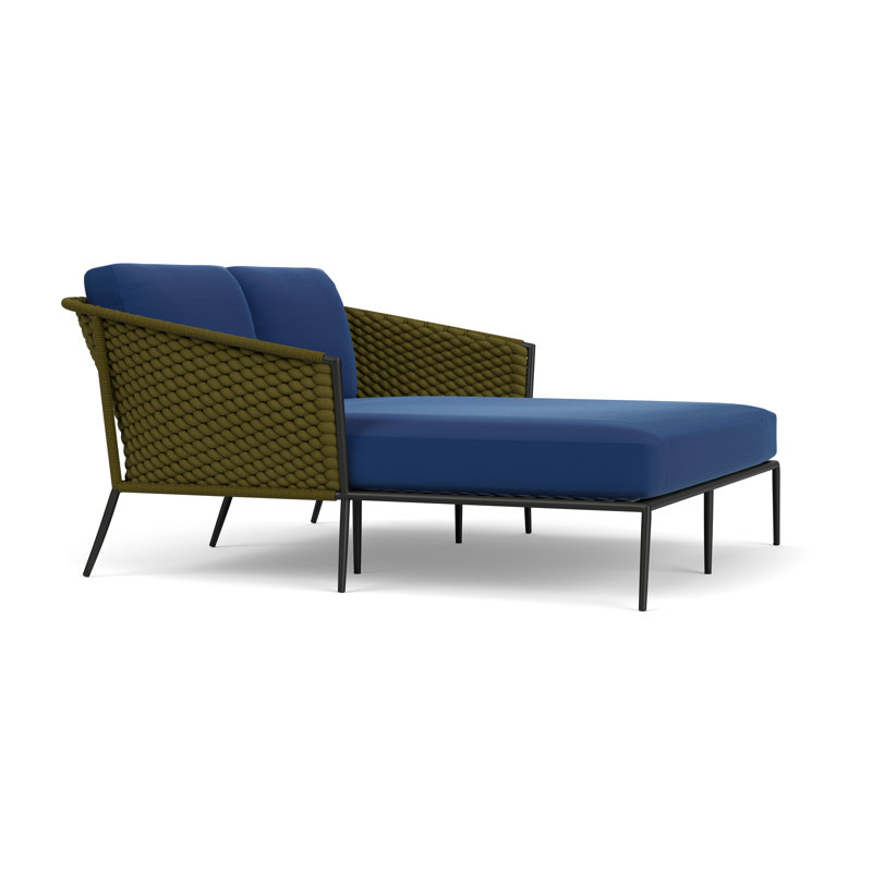 Escape Outdoor 2 - Seat Patio Sofa, Flagship Lapis