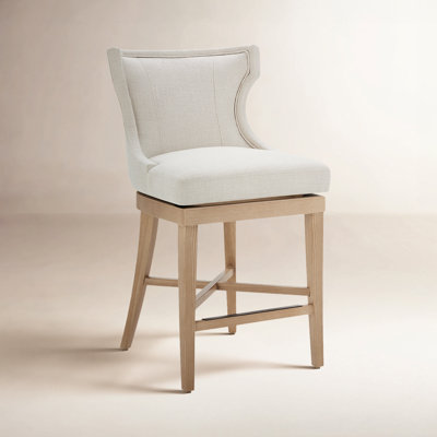 Willow Upholstered Swivel Barstool