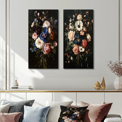 Bouquet Nuit Baroque I - Bouquet encadré en 2 parties