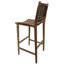 Hand-crafted Solid Wood And Leather High Top Chair/barstool
