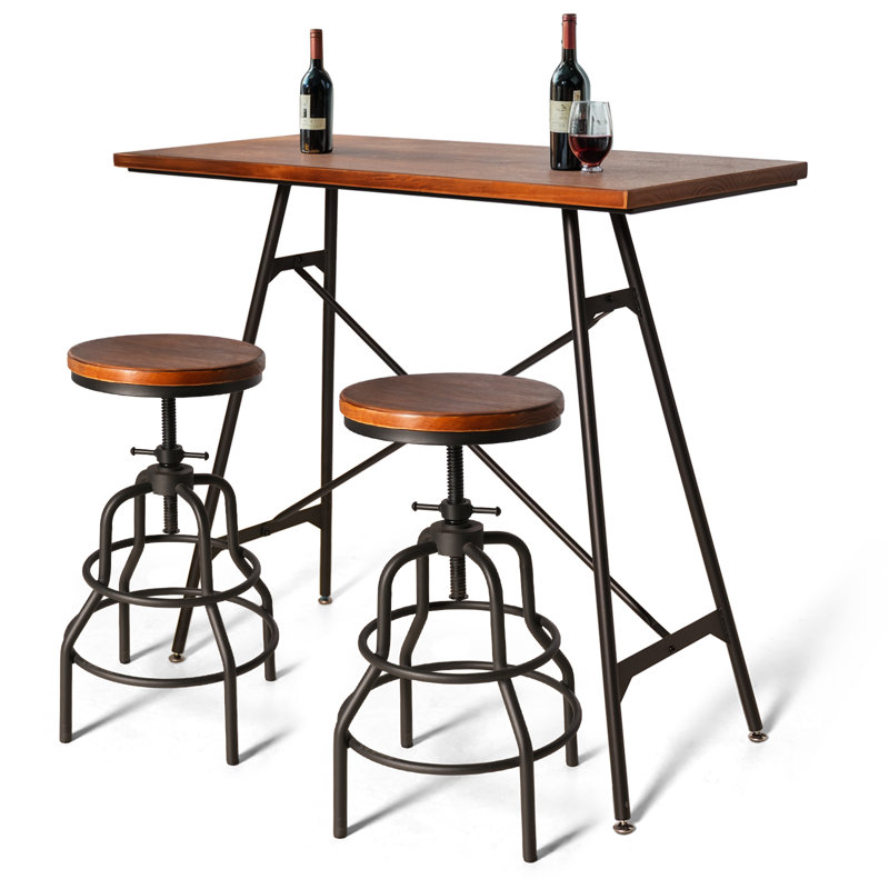 2-Persons Pub Table And Stool Set For Kitchen