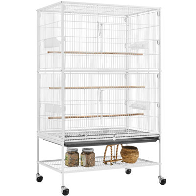 Cage en métal avec roulettes H 52 po Sevigny
