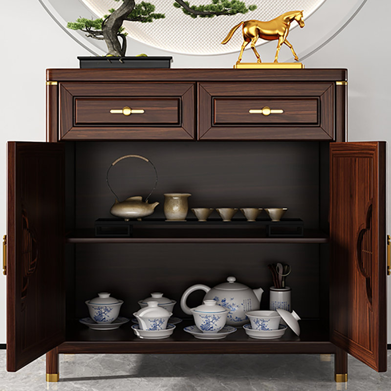 New Chinese Style Solid Wood Sideboard