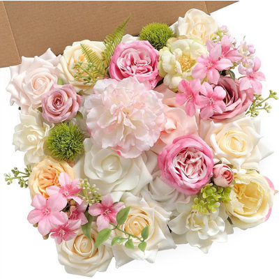 Artificial Flowers Combo Box Set For DIY Wedding Bouquets Centerpieces Arrangements Bridal Shower Party Home Decorations -  ToccoLeggero, WFY - AM - B0CQ5-184M3