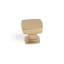 Bouton carré Plaza de Heritage Designs - 1-1/8 po x 1-1/8 po, laiton brossé - Quincaillerie de style transitionnel pour tiroirs et armoires-134967617