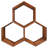 Ancha Hexagon Outdoor Cold-Rolled Steel Firewood Log Rack Set