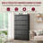 5-Drawer Metal File Lateral Cabinet – 35.43" W with Lock-35645740