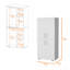 Armoire Hazel en mélamine avec 2 portes, 4 tablettes et 2 barres à vêtements-2068921856
