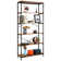 Gianantonio 70.9" x 31.5" Shelving Unit Rustic Industrial Large Bookshelf for Home Décor Display