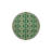 Green Cream Floral Diamond Patterned Traditional Woven Base Washable Carpet-635421676