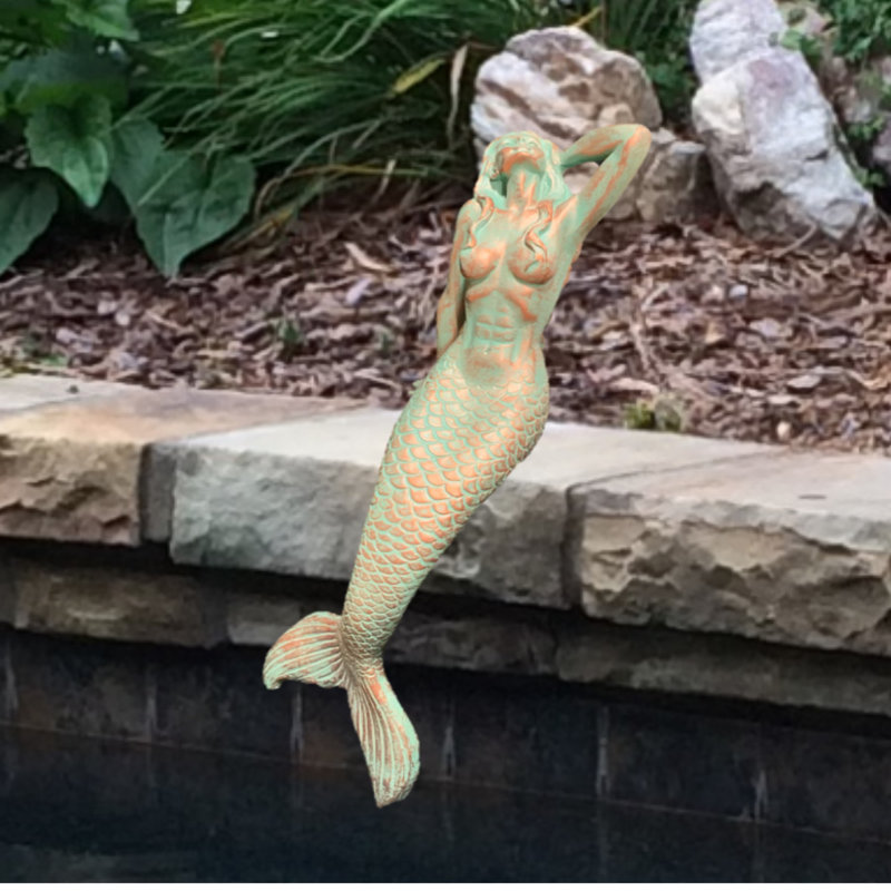 Statue «Life's a Beach Mermaid», Bronze patiné