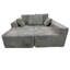 Canapé modulaire gris à 4 places, éponge à mémoire haute densité, moelleux, modulaire pour divers besoins, ou lit double, très large-715613124-715613150-715613147