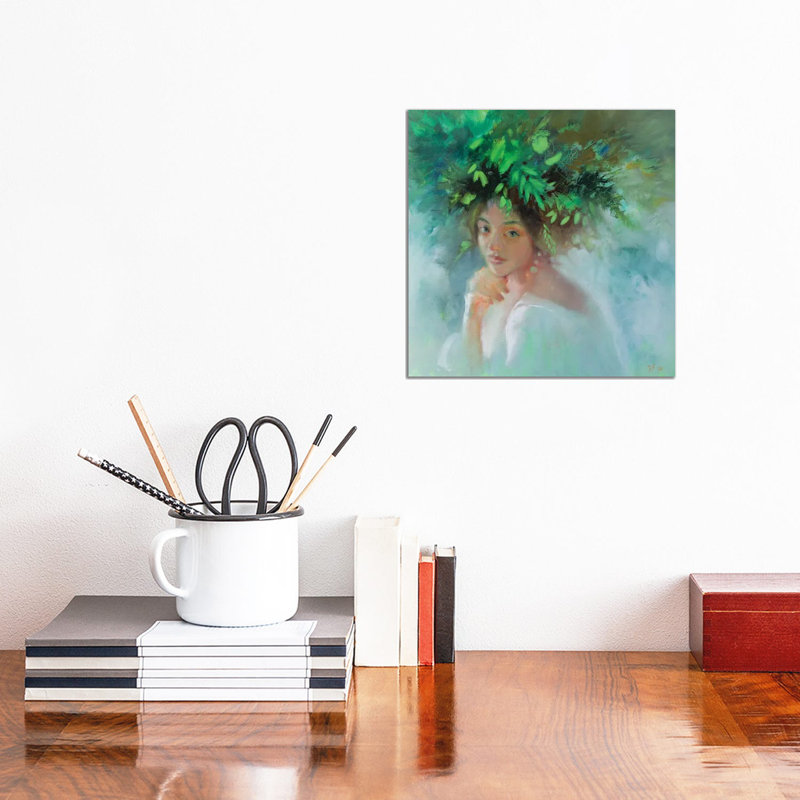 Forest Nymph by Katharina Valeeva - Wrapped Canvas Painting, 30.48 cm H x 30.48 cm W