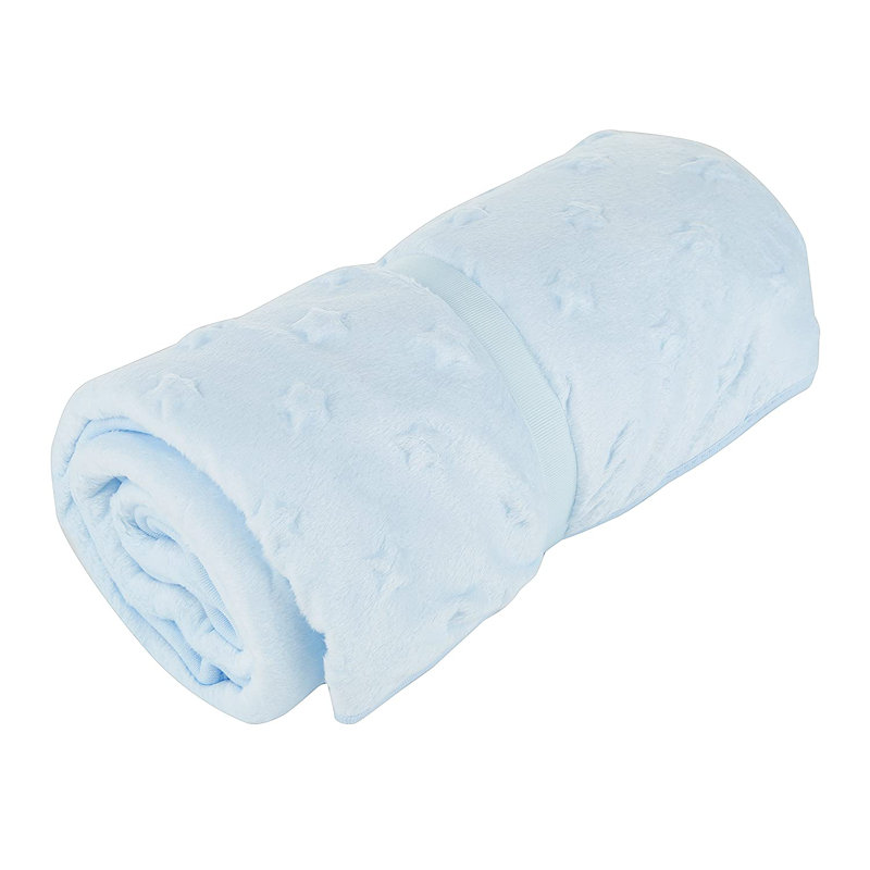 Jeté douillet de qualité supérieure Continental Bedding, Bleu