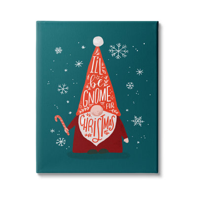 «Gnome for Christmas Holiday» par Loni Harris - Art textuel