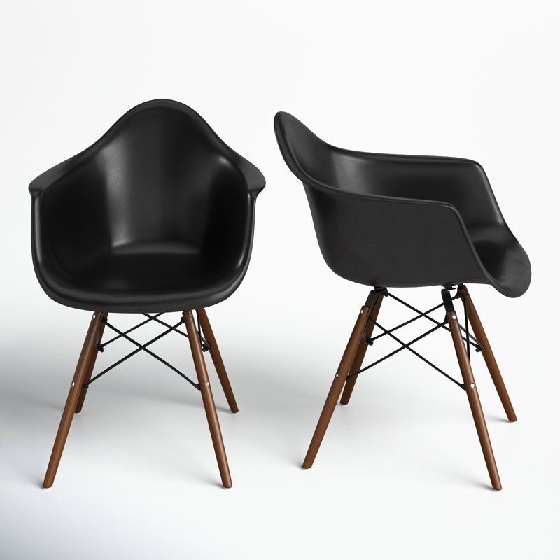 Jordan Arm Chair, White/Natural