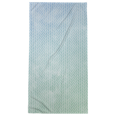 Serviette de bain à chevrons