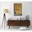 « yellow lines fleur peintre », reproduction d’impression sur toile tendue-27834683