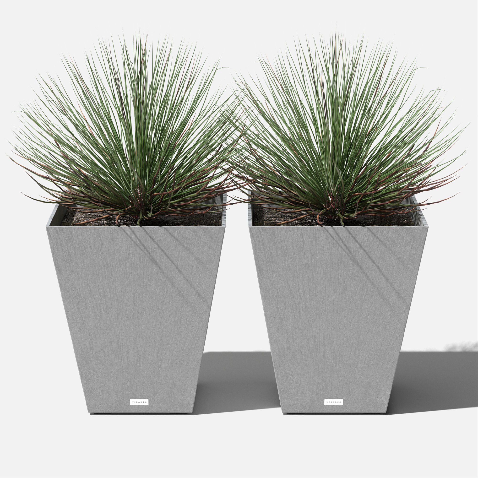 Pure Series Nobleton Planter, Charcoal Gray, 22" H x 19" W x 19" D, 2