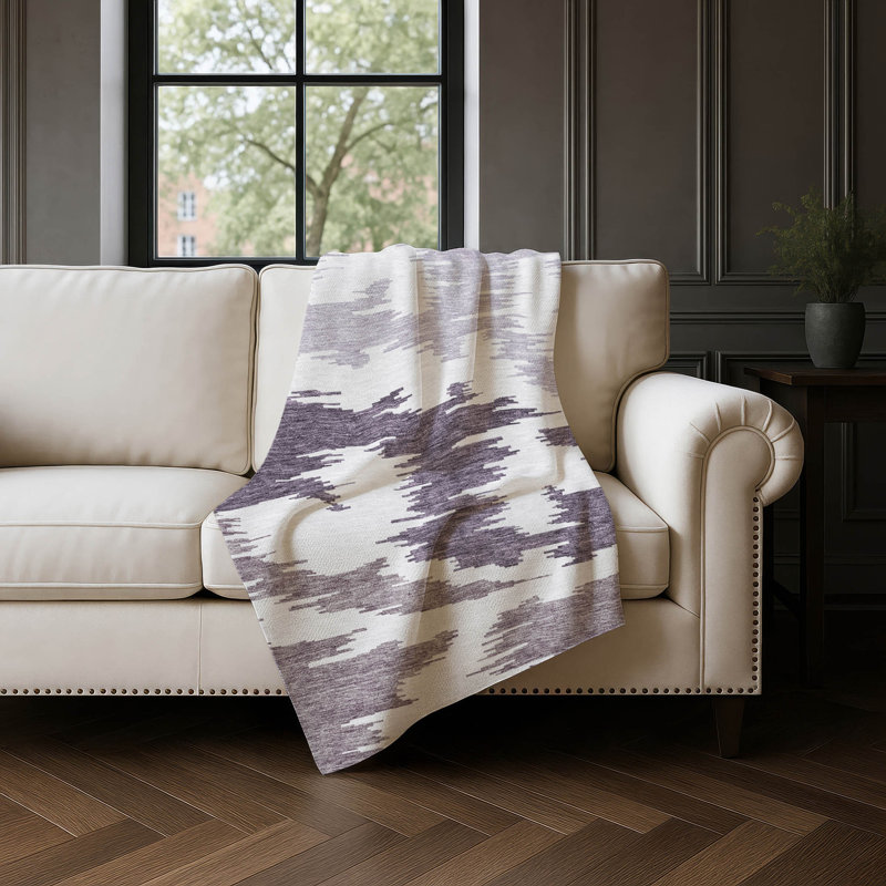 Jeté en sherpa Addison Sherpa ASB746, Mauve