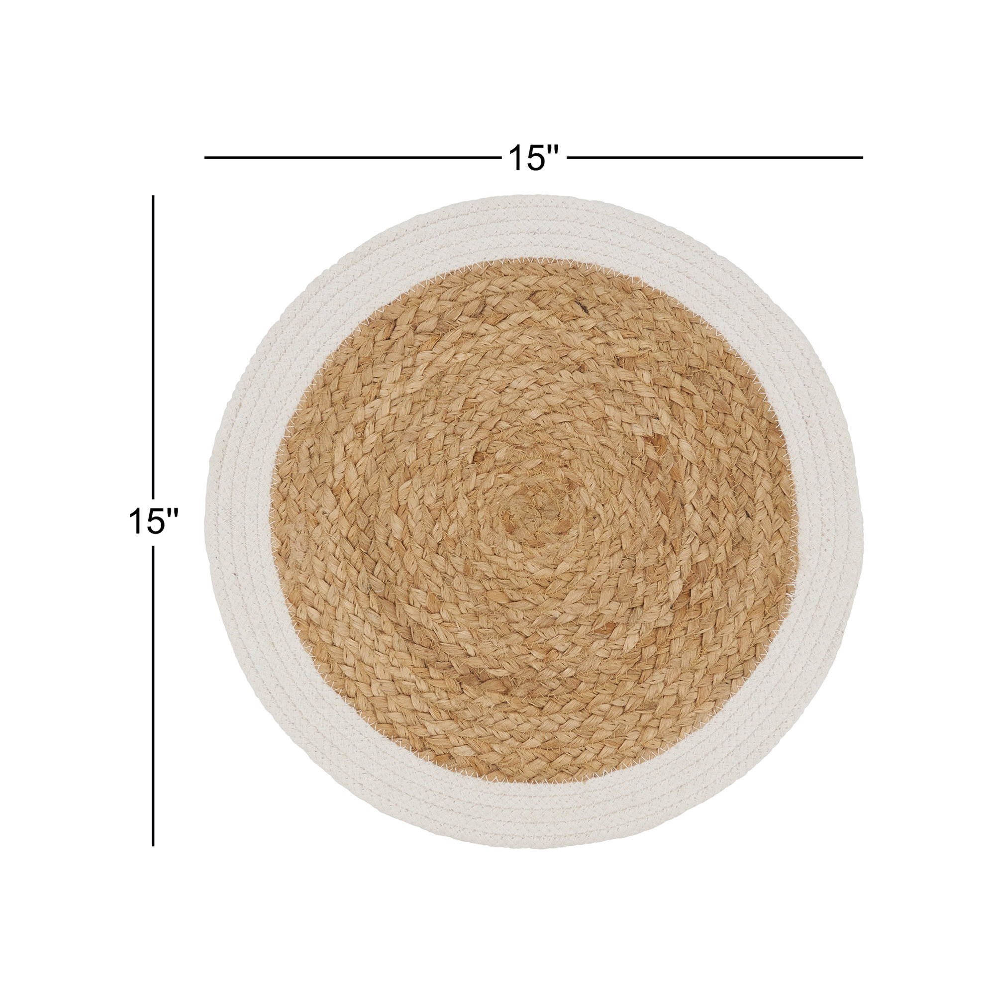 Adelyn Earthy 4 Piece Jute Placemat Set