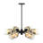 Ivannia 6 - Light Steel Dimmable Modern Linear Chandelier