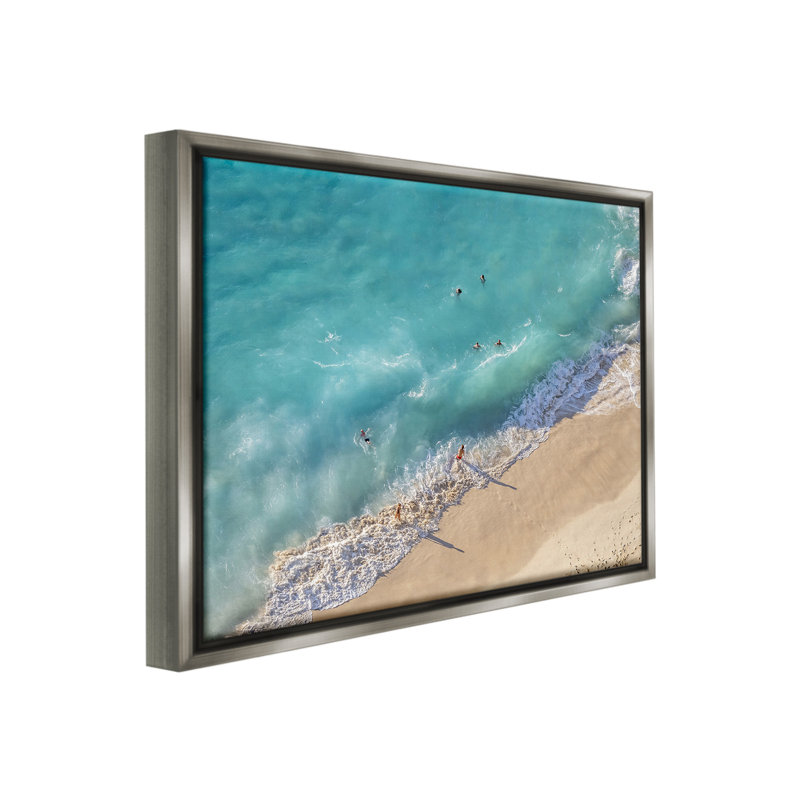 Art mural par Richard Silver BC-912, Cadre flottant gris lustré, H 25 po x l 31 po