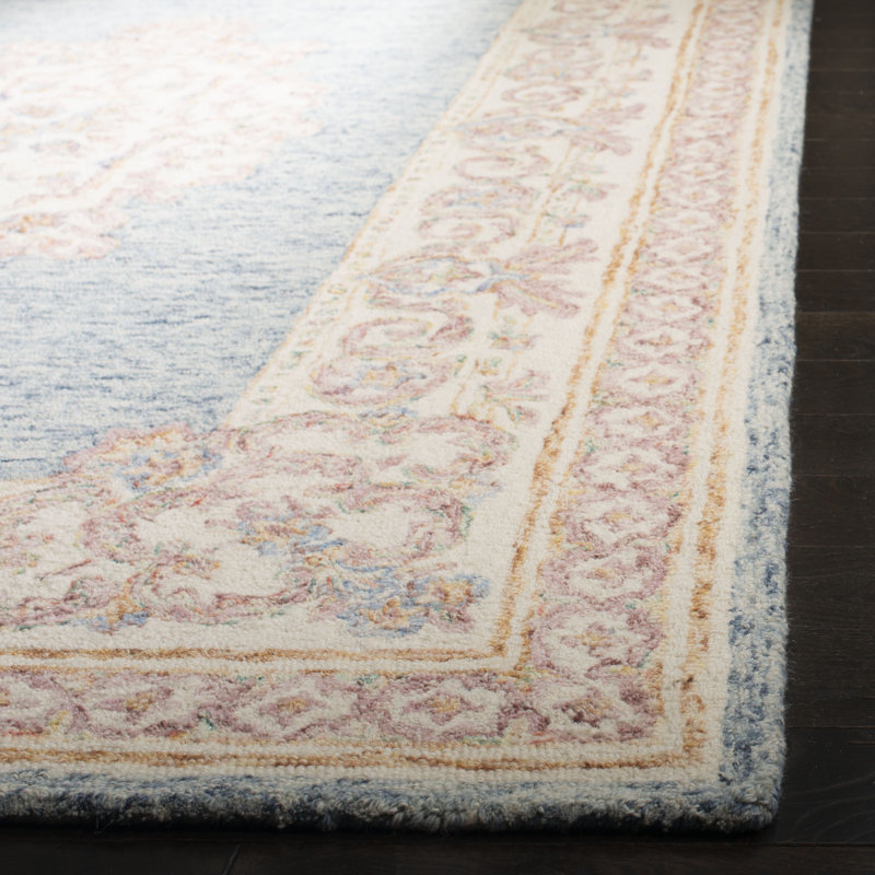 Tapis oriental en laine touffeté à la main Bryon, Tapis de couloir 2 pi 3 po x 8 pi