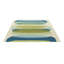 Elliptic Wool Striped Area Rug in Blue/Ivory/Yellow-76019349