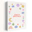 «Sweet Dreams Happy Doodles Dreamy Playful Whimsical Flower Landscape», reproduction d'art mural-1500496270