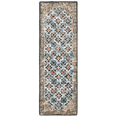 Vahakn Hand Tufted Wool, Viscose Abstract Rug