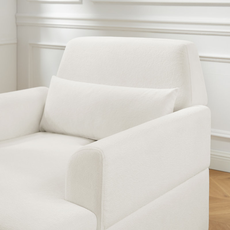 Chaise longue d'intérieur Grasen, Blanc