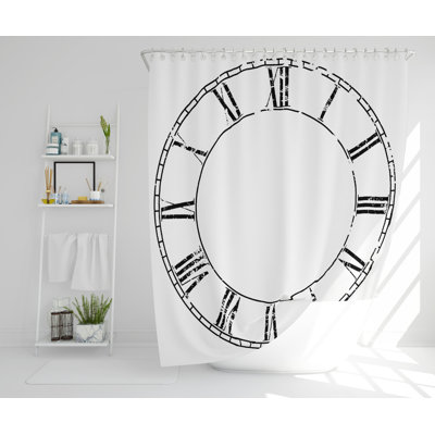Frisby Polyester Shower Curtain Set
