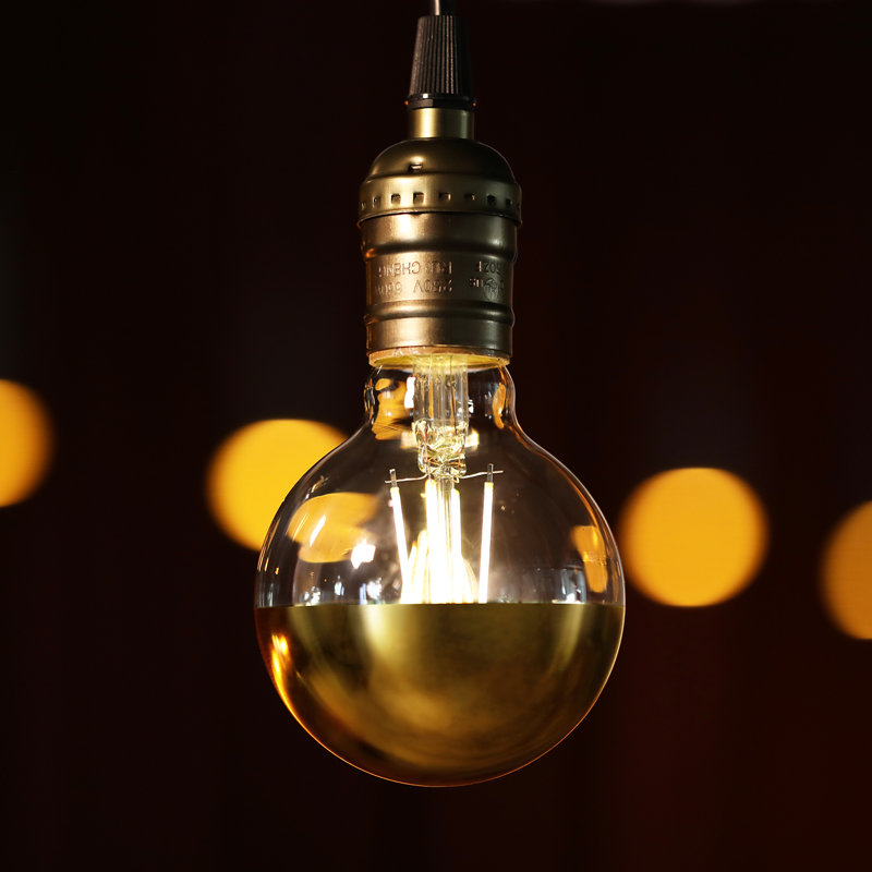 Ampoule DEL 7 W (équivalent 75 W) demi-chrome G25 à intensité variable, antiéblouissement, blanc chaud 3000 K, certifiée UL, culot E26