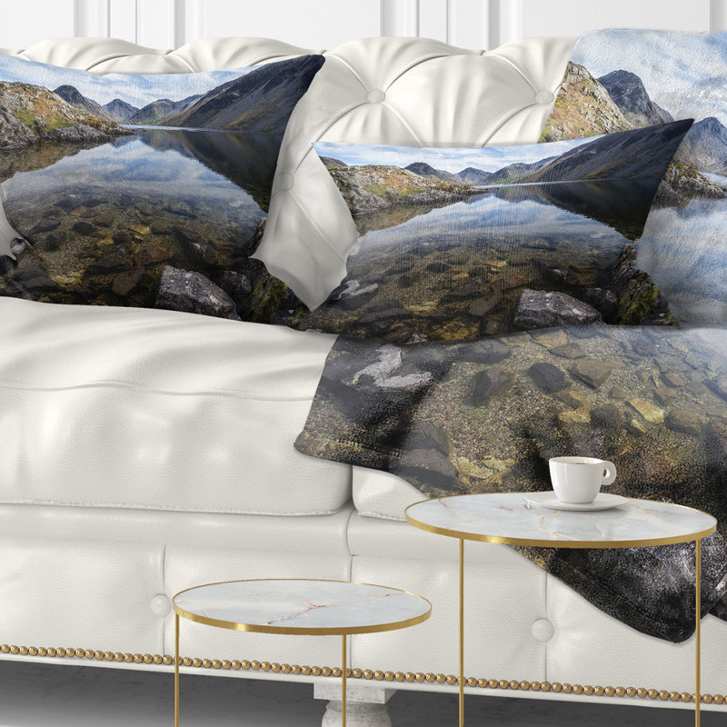 Coussin lombaire à imprimé paysage