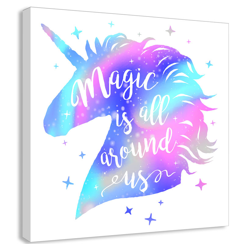 «Magic Is All Around Us», impression sur papier, H 24 po x l 24 po x P 1,5 po, Canevas